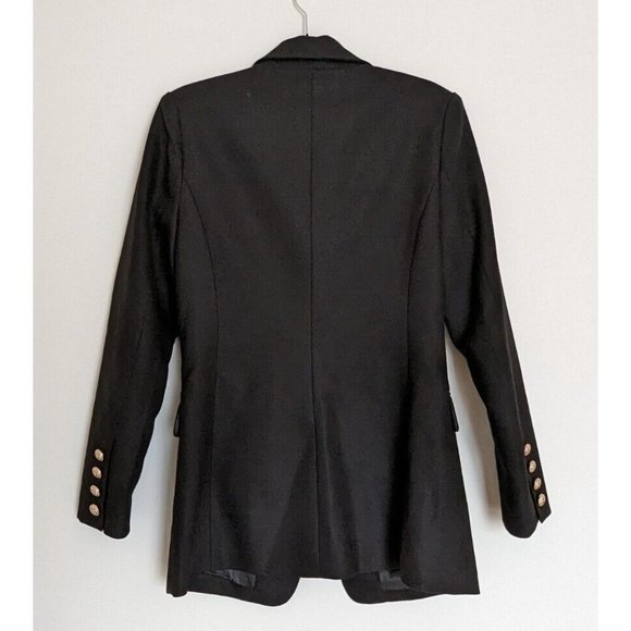 Mossman The Signature Blazer Jacket Black Military Classic Double Breast Size 10 - Picture 9 of 11